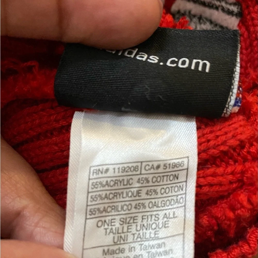 Kids Red Knit Beanie